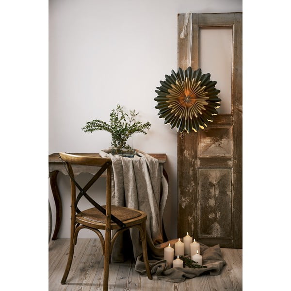 Decorațiune pentru Crăciun Star Trading Crystal, verde, ø 55 cm-image-1