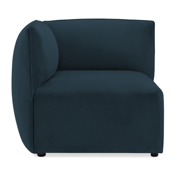 Modul colț stânga pentru canapea Vivonita Velvet Cube, bleumarin