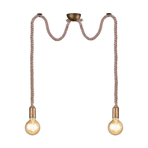Lustră alămie ø 12 cm Rope – Trio-image-4