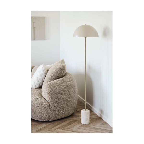 Lampadar bej cu abajur din metal (înălțime 155 cm) Sheffield – House Nordic-image-1