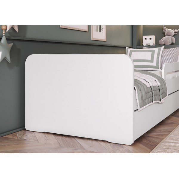 Pat pentru copii  alb cu somieră 80x160 cm Duuli – ELTAP-image-2