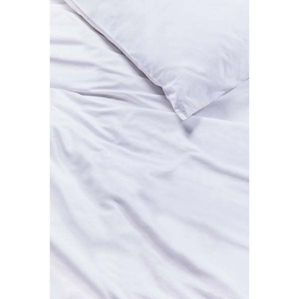Lenjerie pentru pat dublu din bumbac Bonami Selection, 200 x 200 cm, alb-image-1