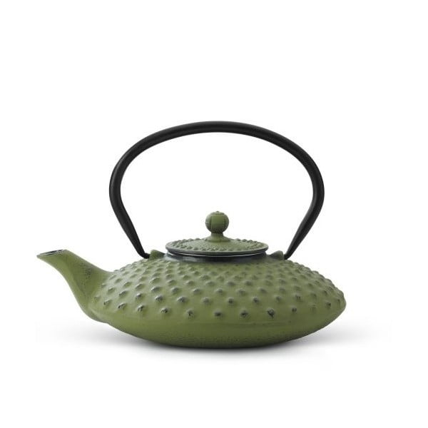 Ceainic din fontă cu infuzor Bredemeijer Xilin, 0,8 litri, verde