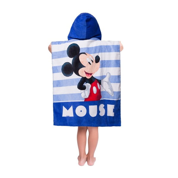 Poncho pentru copii albastru din frotir Mickey – Jerry Fabrics-image-2
