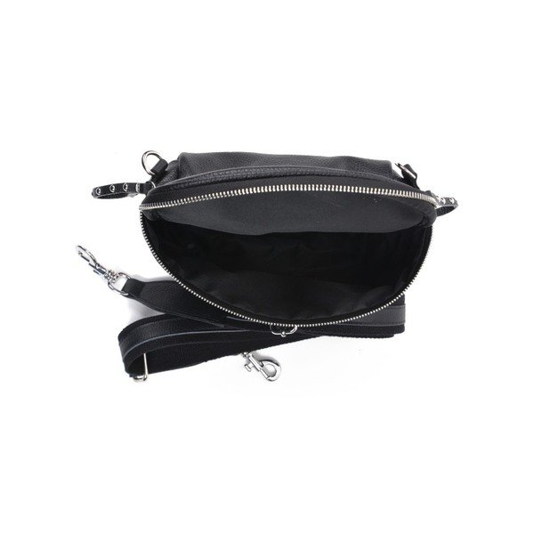 Geantă din piele Anna Luchini Marhullo, negru-image-4