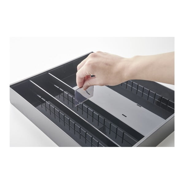Organizator de tacâmuri negru din plastic 47.5 x 35 cm - YAMAZAKI-image-3