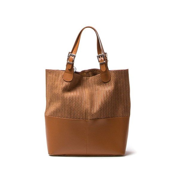 Poșetă din piele Isabella Rhea 848 Cognac-image-2