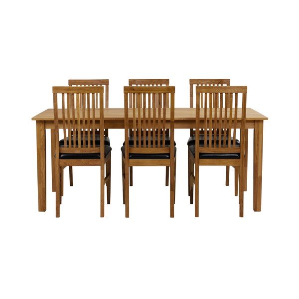 Masă din lemn masiv de stejar Folke Finnus, 180 x 90 cm-image-3