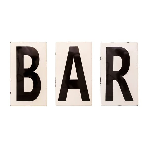 Litere smălțuite Antic Line Bar