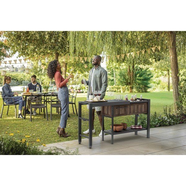 Masă de bar pentru grădină 112x43 cm Hosting – Keter-image-1