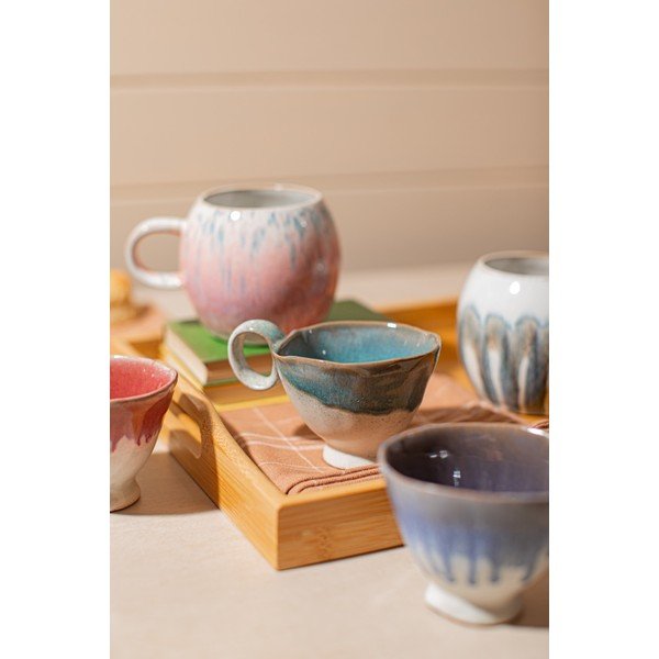 Ceașcă roz/crem din ceramică Colette – Sass & Belle-image-2