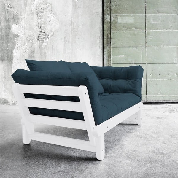 Canapea extensibilă Beat White/Deep Blue-image-1