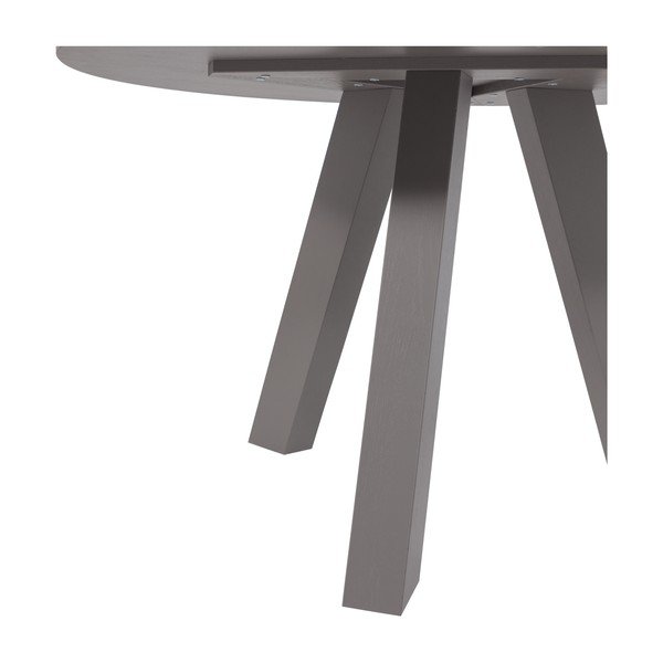 Masă de dining rotundă din lemn de stejar ø 129 cm Rhonda – WOOOD-image-4