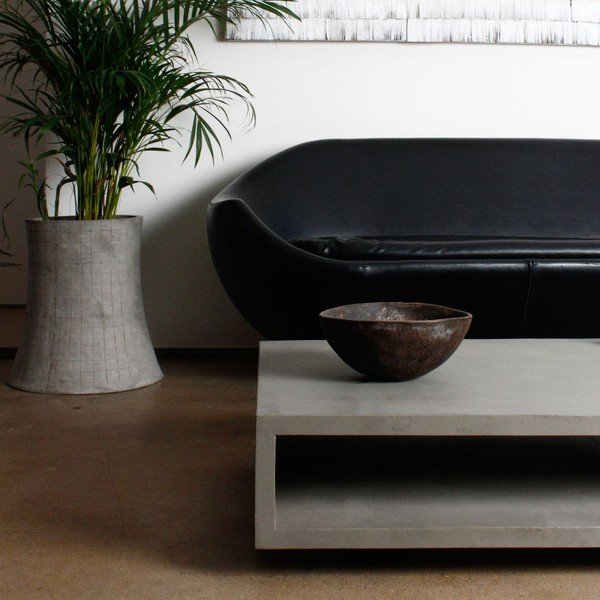 Măsuță de cafea din beton Lyon Béton Monobloc, 130 x 70 cm-image-1