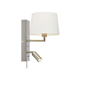 Aplică de perete albă/argintie LED (lungime 28,5 cm) Como – Markslöjd