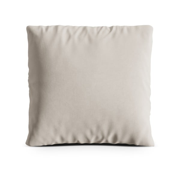 Pernă pentru canapea bej cu tapițerie din catifea Kemi – Cosmopolitan Design