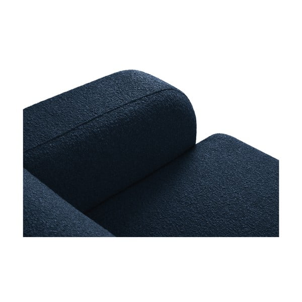 Canapea albastru-închis cu tapițerie din stofă bouclé 235 cm Molino – Micadoni Home-image-4