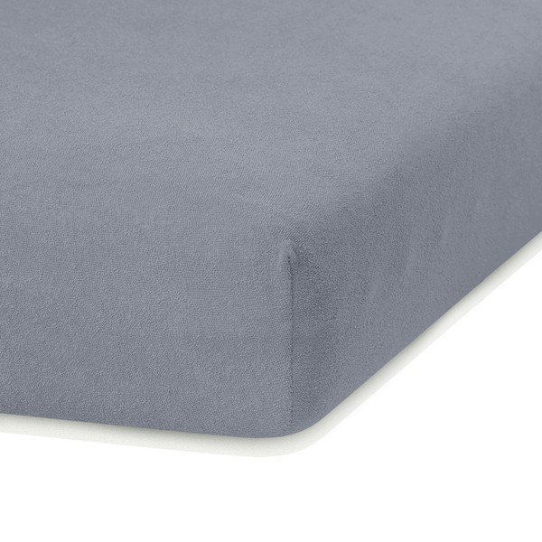 Cearșaf elastic pentru pat dublu AmeliaHome Ruby Siesta , 200-220 x 200 cm, gri-image-1