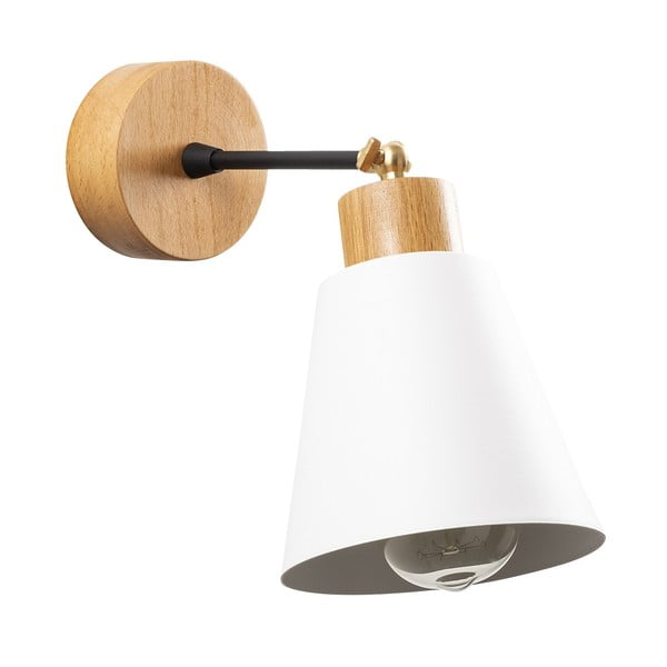 Aplică de perete albă/în culoare naturală Manavgat – Opviq lights