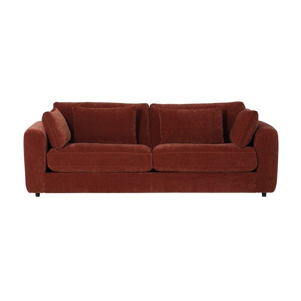 Canapea maro cu tapițerie din chenille 240 cm Chunky – vtwonen-image-3