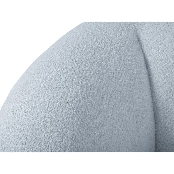 Canapea albastru-deschis cu tapițerie din stofă bouclé 230 cm Essen – Cosmopolitan Design-image-4