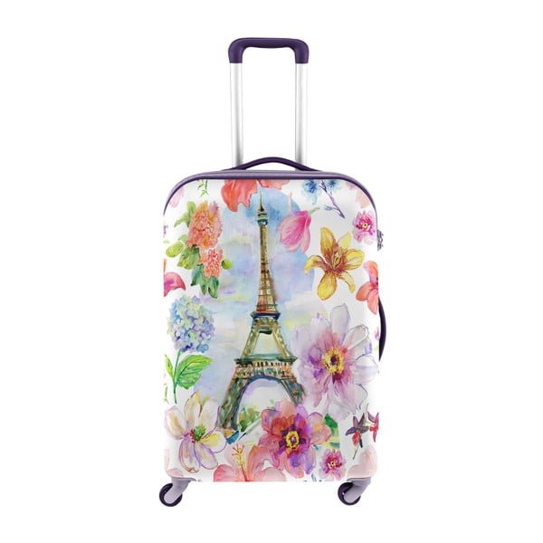 Husă pentru valiză Oyo Concept Paris Flowers, 76 x 49 cm