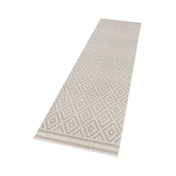 Traversă adecvată și pentru exterior NORTHRUGS Meadow, 80 x 200 cm, gri - crem-image-3