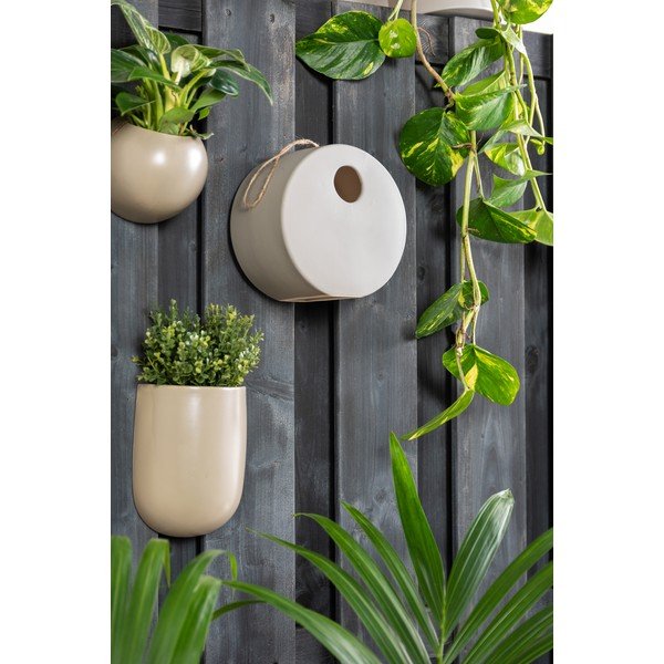 Căsuță din ceramică pentru păsări PT LIVING Bird, ø 20 cm, gri-image-1