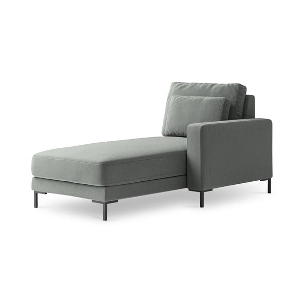 Șezlong cu cotieră pe partea dreaptă Interieurs 86 Seine, gri-image-2