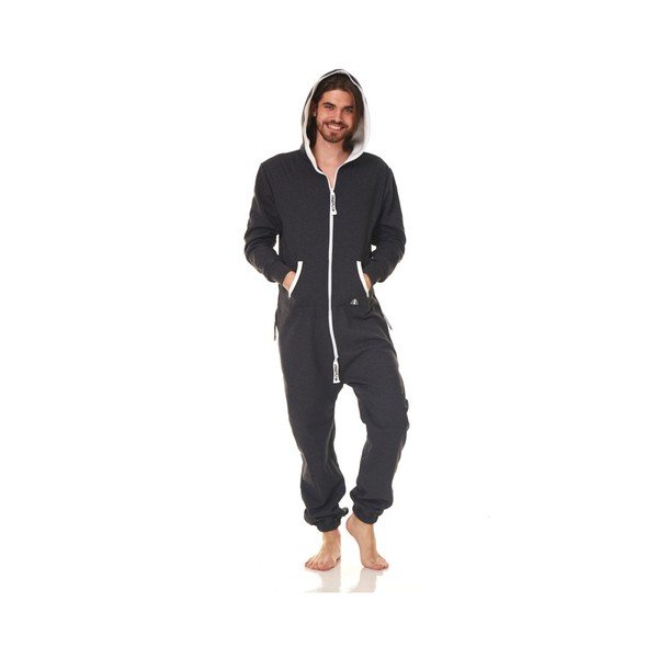 Salopetă de casă unisex Streetfly, gri închis, măr. L-image-3