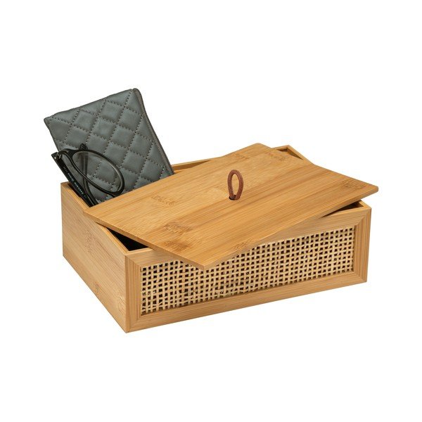 Organizator baie din bambus Wenko Allegre, 22 x 7 cm-image-1