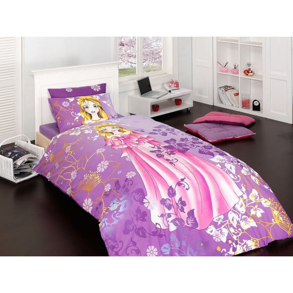 Lenjerie de pat cu cearșaf Princess, 200 x 220 cm
