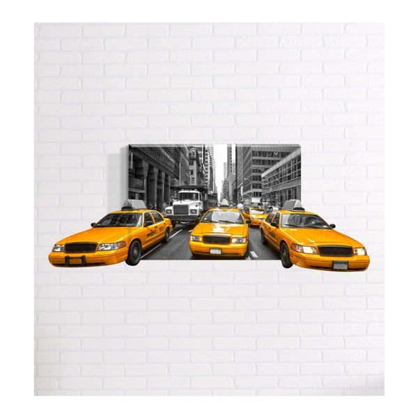 Tablou de perete 3D Mosticx Taxi, 40 x 60 cm