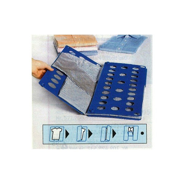 Accesoriu pentru pliat tricouri Jocca, albastru-image-1