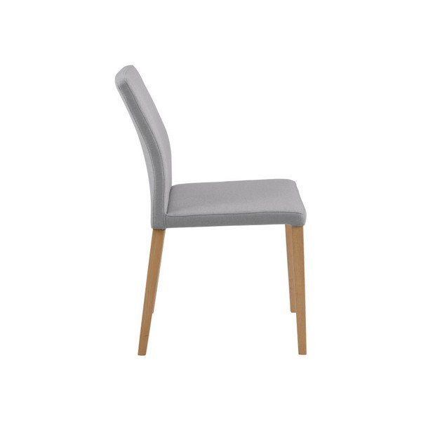 Set 2 scaune Actona Zina Dining Set, gri deschis-image-1