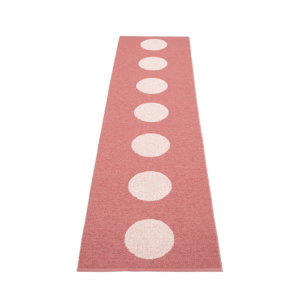 Covor tip traversă pentru interior și exterior roșu deschis 70x280 cm Vera Pop Blush – Pappelina