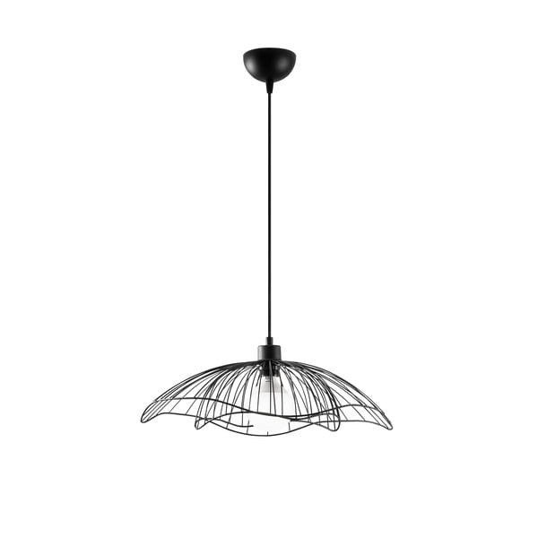 Lustră neagră cu abajur din metal ø 50 cm Farac – Opviq lights-image-2