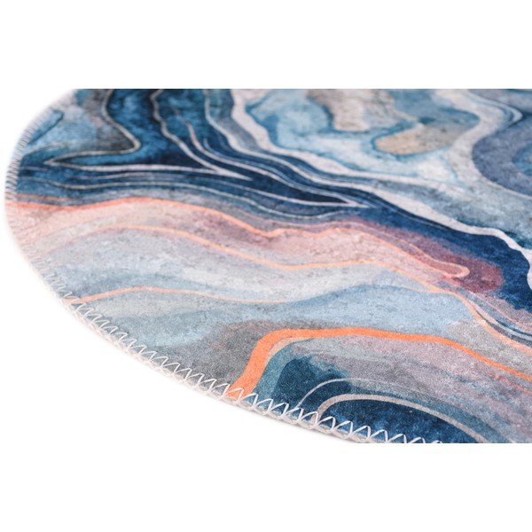 Covor albastru-roz lavabil rotund ø 100 cm Colors of Joy – Vitaus-image-2