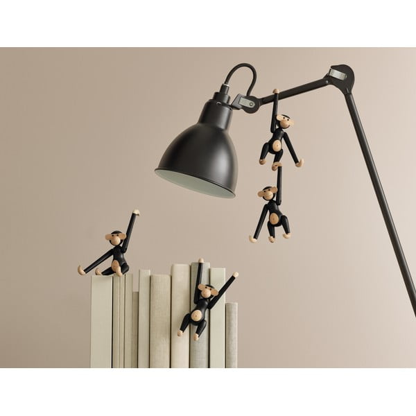 Statuetă din lemn masiv de stejar Kay Bojesen Denmark Monkey Hanging-image-3