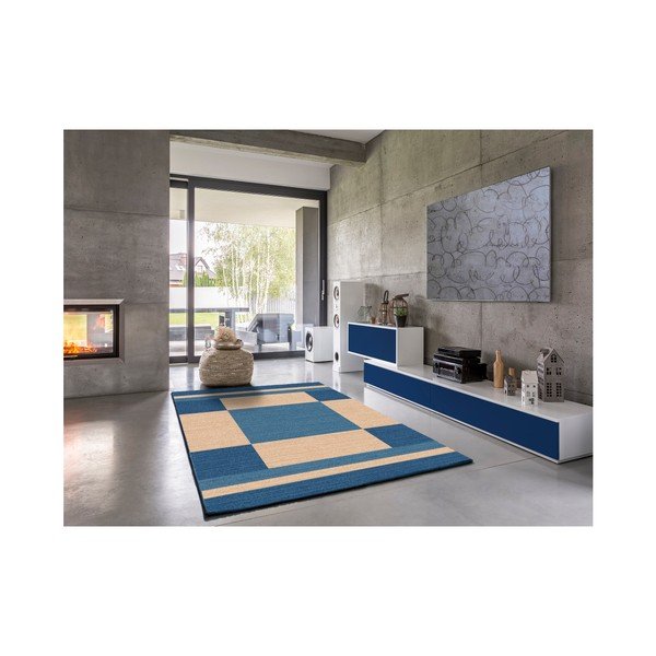 Covor Universal Boras, 57 x 110 cm, albastru - bej -image-2