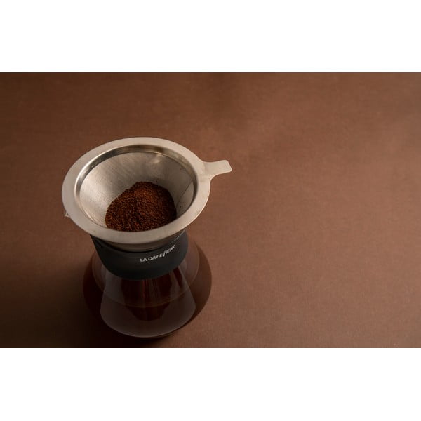 Carafă din sticlă borosilicată cu filtru din oțel inoxidabil 0,4 l La Cafetiere - Kitchen Craft-image-2