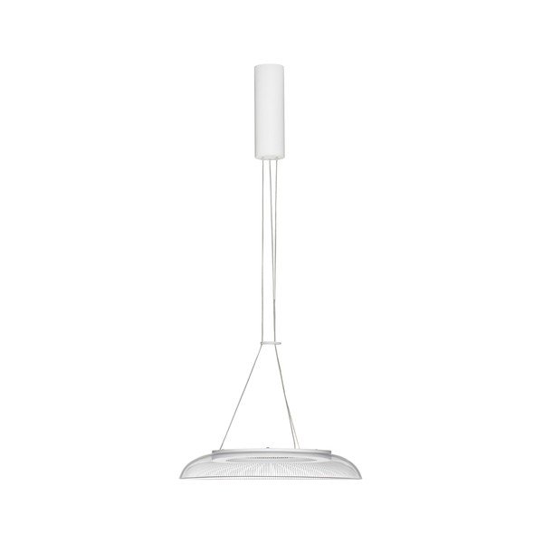 Lustră alb mat LED din aluminiu cu abajur din sticlă acrilică ø 40 cm Mantle – Nova Luce