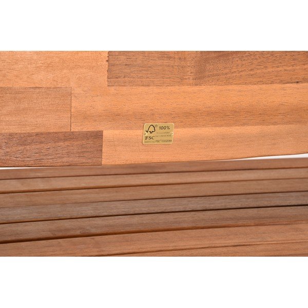 Bancă de grădină maro din lemn masiv Hadia – Garden Pleasure-image-4