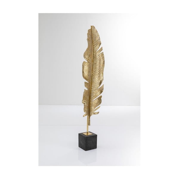 Decorațiune în formă de frunză Kare Design Leaf, 147 cm, auriu