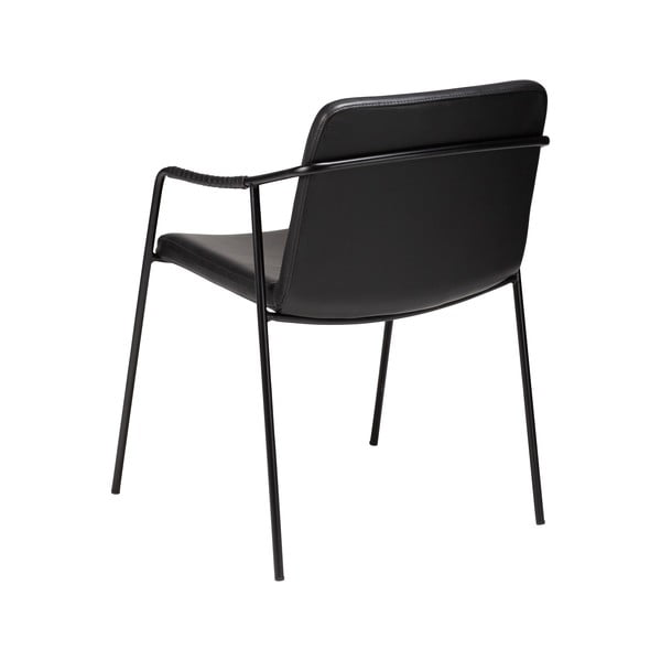 Scaun de dining din piele artificială DAN-FORM Denmark Boto, negru-image-3