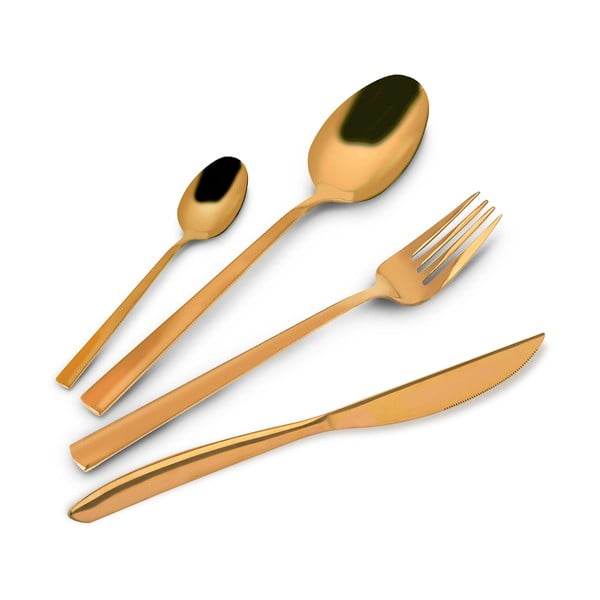 Tacâmuri aurii din oțel inoxidabil 24 buc. Gold – Orion-image-2