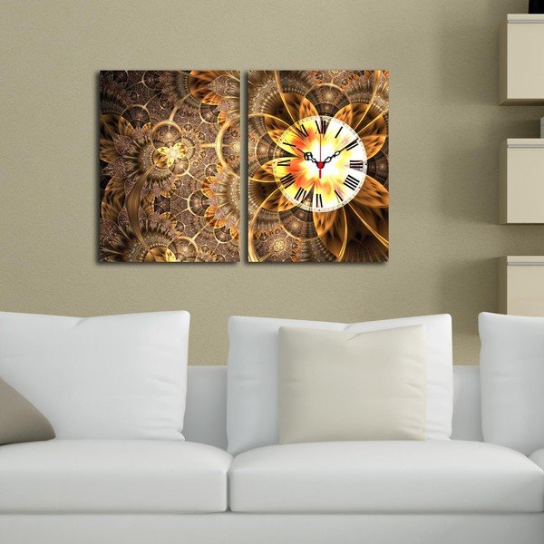 Ceas de perete cu imagine Clock, 60 x 38 cm-image-1