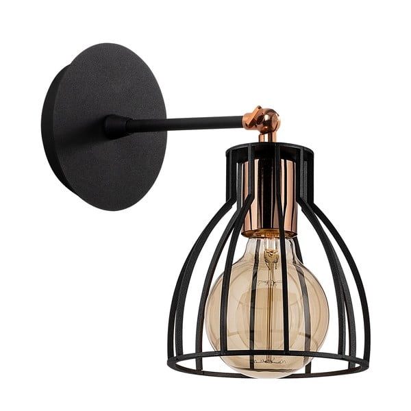 Aplică de perete neagră/în culoarea bronz ø 15 cm Kemah – Opviq lights-image-3