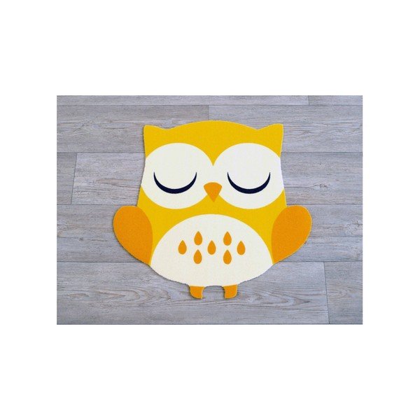 Covor pentru copii Zala Living  Owls, 66 x 66 cm, galben-image-1