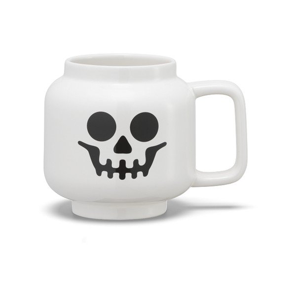Cană pentru copii albă pentru latte din ceramică 255 ml Skeleton – LEGO®